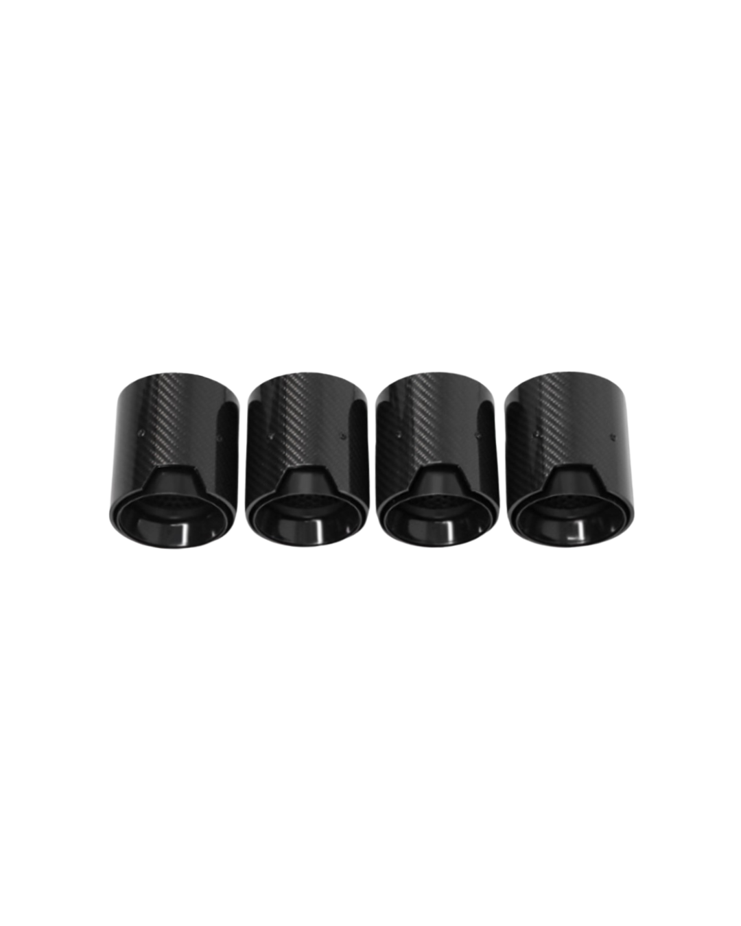 COLAS DE ESCAPE EN FIBRA DE CARBONO NEGRO – BMW M4/M3/M2 G87/G80/G81/G82/G83 (SET DE 4)